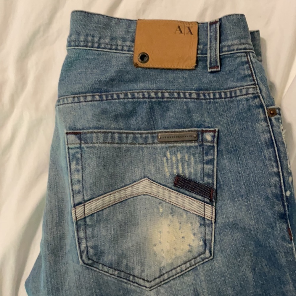 Armani Exchange Distressed Jeans